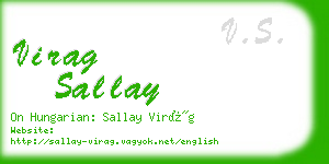 virag sallay business card